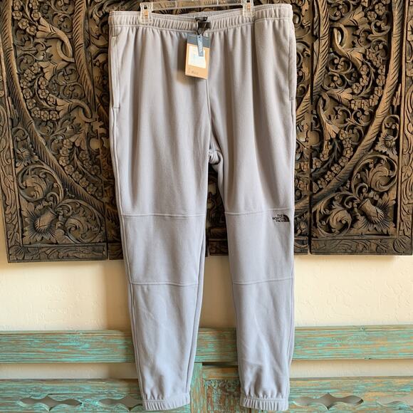 NWT The North Face Men’s XXL TKA Glacier Soft Fleece Jogger Pants MidGrey $89 - Picture 1 of 12